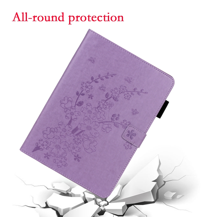 For iPad Pro 11 inch 2020 / 2018 Embossed Plum Bossom Pattern Smart Leather Tablet Case(Purple) For iPad Pro 11 inch 2020 / 2018 Embossed Plum Bossom Pattern Smart Leather Tablet Case(Purple)