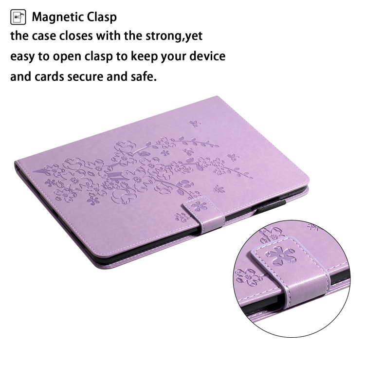 For iPad Pro 11 inch 2020 / 2018 Embossed Plum Bossom Pattern Smart Leather Tablet Case(Purple) For iPad Pro 11 inch 2020 / 2018 Embossed Plum Bossom Pattern Smart Leather Tablet Case(Purple)