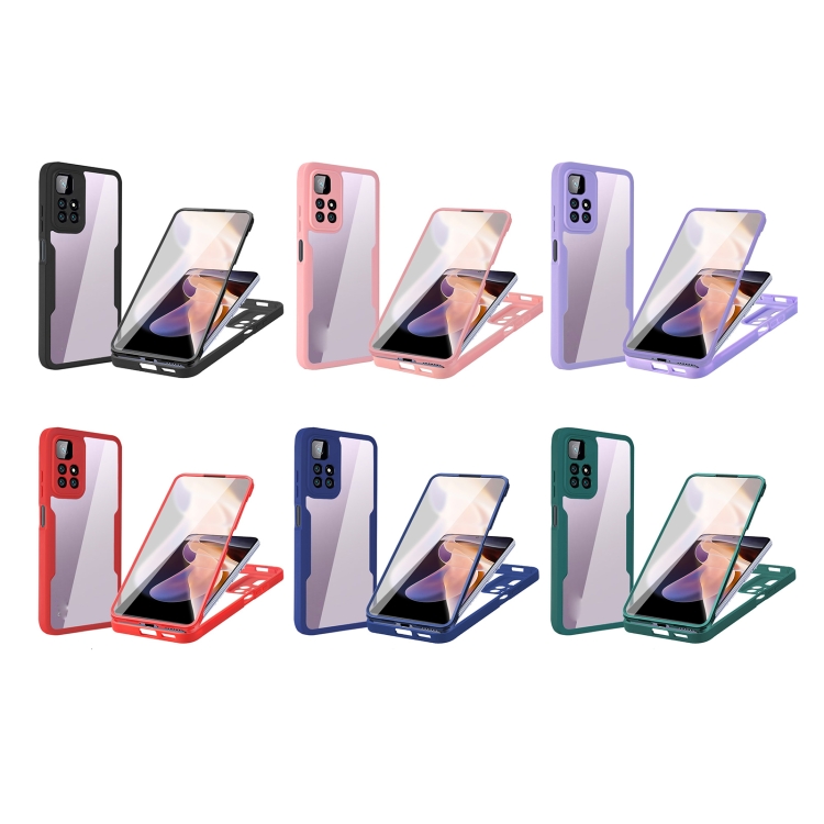 Capa de telefone para Xiaomi Redmi A1 Acrílico + TPU 360 graus com  cobertura total (roxo)