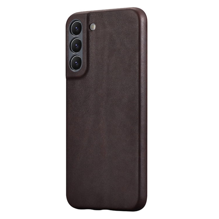 For Samsung Galaxy S22 5G Crazy Horse Cowhide Leather Magnetic Back Phone Case(Coffee) For Samsung Galaxy S22 5G Crazy Horse Cowhide Leather Magnetic Back Phone Case(Coffee)
