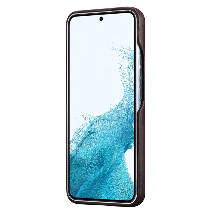 For Samsung Galaxy S22 5G Crazy Horse Cowhide Leather Magnetic Back Phone Case(Coffee) For Samsung Galaxy S22 5G Crazy Horse Cowhide Leather Magnetic Back Phone Case(Coffee)