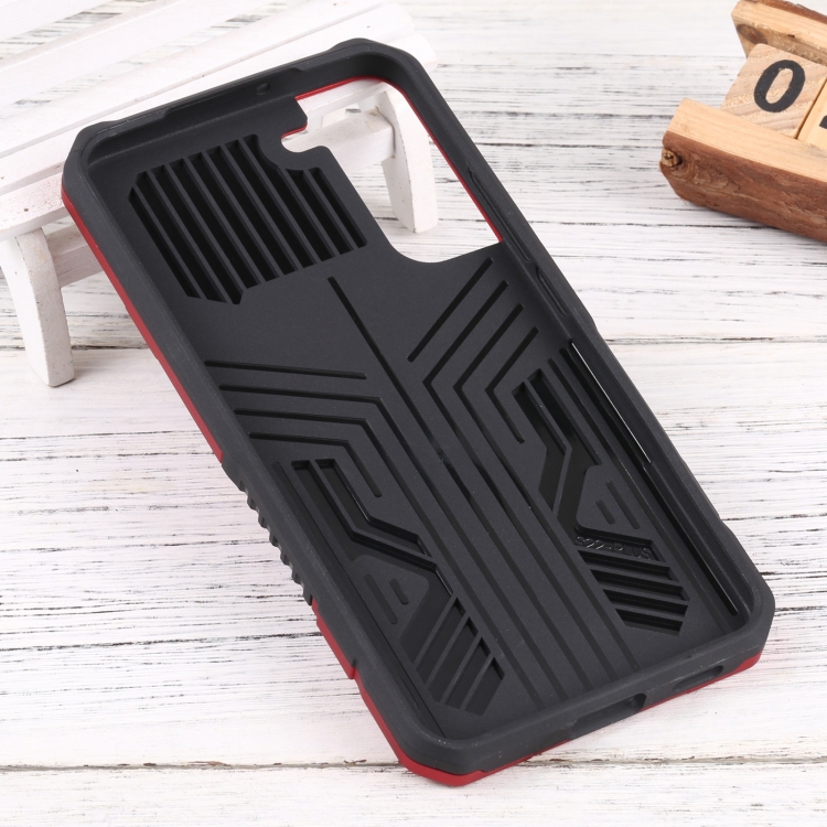 For Samsung Galaxy S22+ 5G Vanguard Lanyard Kickstand TPU + PC Phone Case(Red) For Samsung Galaxy S22+ 5G Vanguard Lanyard Kickstand TPU + PC Phone Case(Red)