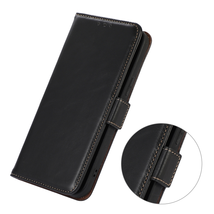 For Samsung Galaxy S22 5G Crazy Horse Top Layer Cowhide Leather Phone Case(Black) For Samsung Galaxy S22 5G Crazy Horse Top Layer Cowhide Leather Phone Case(Black)