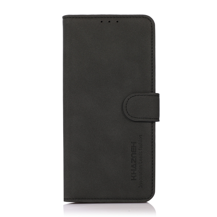 For Samsung Galaxy S22 5G KHAZNEH Matte Texture Leather Phone Case(Black) For Samsung Galaxy S22 5G KHAZNEH Matte Texture Leather Phone Case(Black)