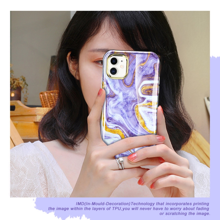 For iPhone 11 360 Full Body Painted Phone Case (Marble L14) For iPhone 11 360 Full Body Painted Phone Case (Marble L14)