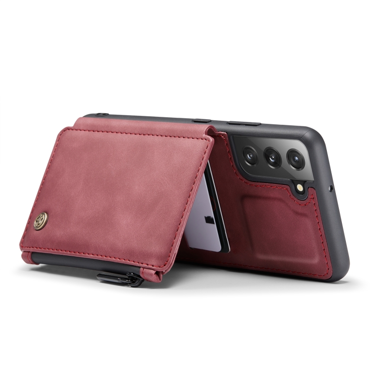 For Samsung Galaxy S22 CaseMe C20 Multifunctional Leather Phone Case(Dark Red) For Samsung Galaxy S22 CaseMe C20 Multifunctional Leather Phone Case(Dark Red)