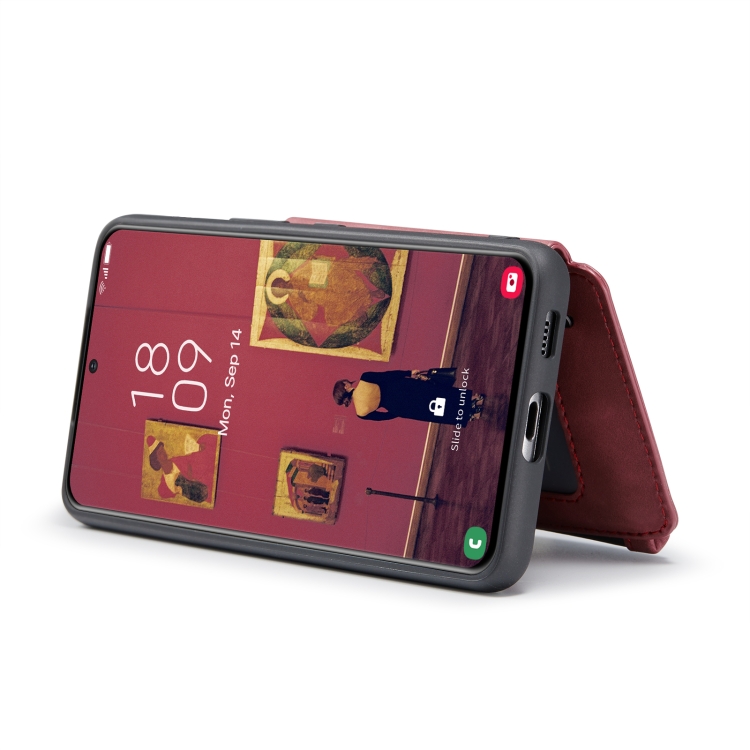 For Samsung Galaxy S22 CaseMe C20 Multifunctional Leather Phone Case(Dark Red) For Samsung Galaxy S22 CaseMe C20 Multifunctional Leather Phone Case(Dark Red)