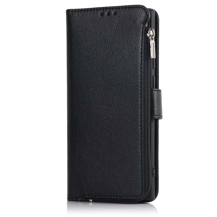 For Samsung Galaxy S22 Ultra 5G Microfiber Zipper Horizontal Flip Leather Case(Black) For Samsung Galaxy S22 Ultra 5G Microfiber Zipper Horizontal Flip Leather Case(Black)