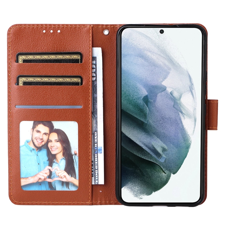 For Samsung Galaxy S22 5G 3 Card Slots Multifunctional Leather Phone Case(Brown) For Samsung Galaxy S22 5G 3 Card Slots Multifunctional Leather Phone Case(Brown)