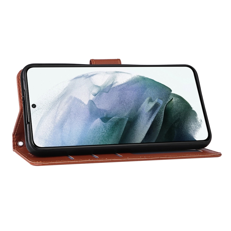 For Samsung Galaxy S22 5G 3 Card Slots Multifunctional Leather Phone Case(Brown) For Samsung Galaxy S22 5G 3 Card Slots Multifunctional Leather Phone Case(Brown)