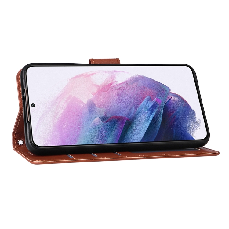 For Samsung Galaxy S22+ 5G 3 Card Slots Multifunctional Leather Phone Case(Brown) For Samsung Galaxy S22+ 5G 3 Card Slots Multifunctional Leather Phone Case(Brown)