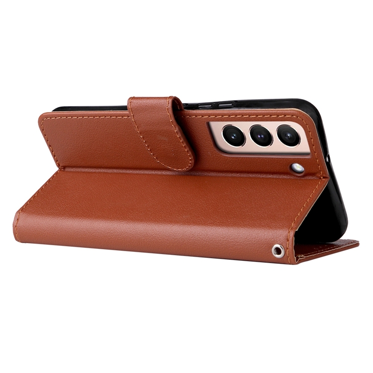 For Samsung Galaxy S22+ 5G 3 Card Slots Multifunctional Leather Phone Case(Brown) For Samsung Galaxy S22+ 5G 3 Card Slots Multifunctional Leather Phone Case(Brown)
