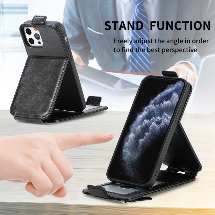 Zipper Wallet Vertical Flip Leather Phone Case For iPhone 12 / 12 Pro(Black) Zipper Wallet Vertical Flip Leather Phone Case For iPhone 12 / 12 Pro(Black)