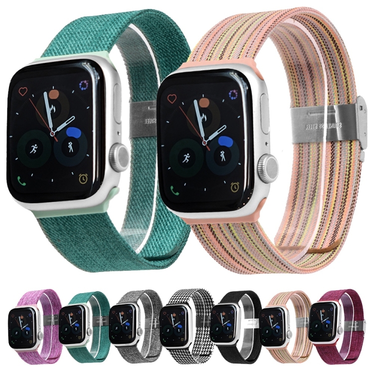Braided Umbrella Cord Watch Band For Apple Watch Ultra 49mm&Watch Ultra 2  49mm / Series 9&8&7 45mm / SE 3&SE 2&6&SE&5&4 44mm / 3&2&1 42mm(Blue)