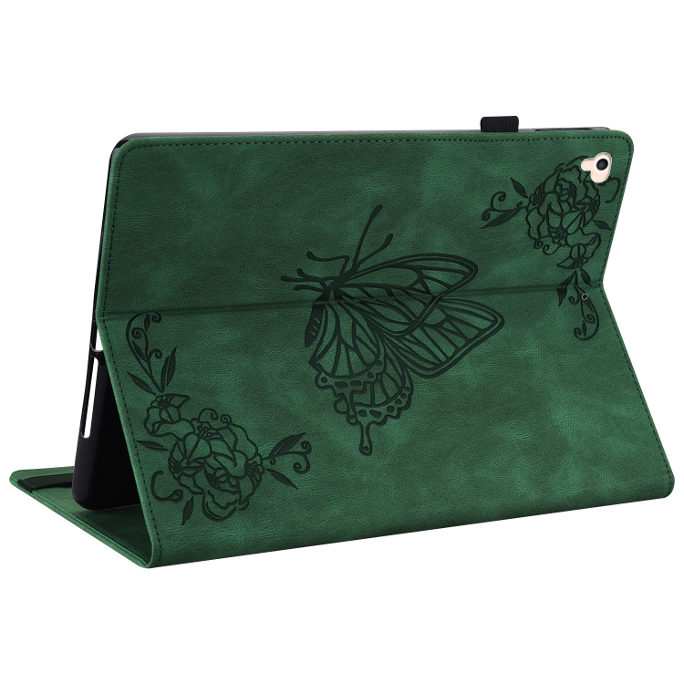 Butterfly Flower Embossed Leather Tablet Case For iPad 9.7 inch 2017 / 2018(Green) Butterfly Flower Embossed Leather Tablet Case For iPad 9.7 inch 2017 / 2018(Green)