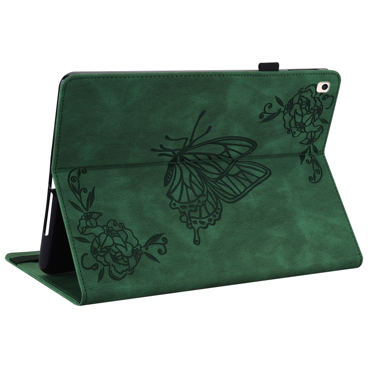 Butterfly Flower Embossed Leather Tablet Case For iPad 10.2 2021&2020&2019 / Air 2019(Green) Butterfly Flower Embossed Leather Tablet Case For iPad 10.2 2021&2020&2019 / Air 2019(Green)