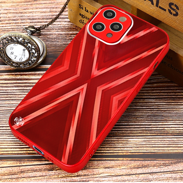 For iPhone 11 Pro 9XA Texture TPU + Tempered Glass Phone Case (Red) For iPhone 11 Pro 9XA Texture TPU + Tempered Glass Phone Case (Red)