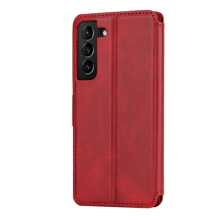For Samsung Galaxy S22+ 5G Shockproof PU + TPU Leather Phone Case(Red) For Samsung Galaxy S22+ 5G Shockproof PU + TPU Leather Phone Case(Red)