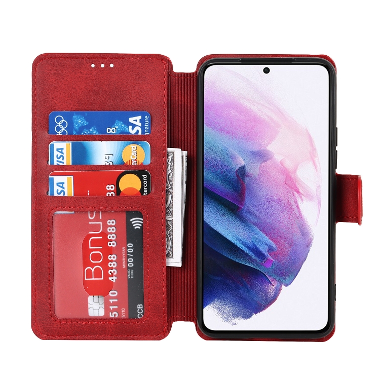 For Samsung Galaxy S22+ 5G Shockproof PU + TPU Leather Phone Case(Red) For Samsung Galaxy S22+ 5G Shockproof PU + TPU Leather Phone Case(Red)