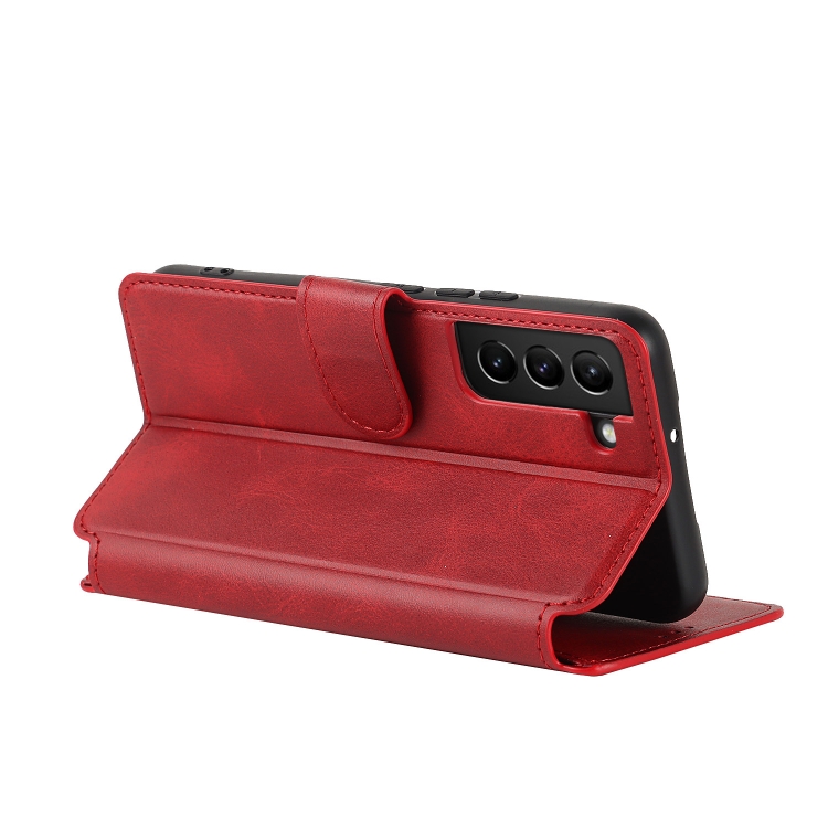 For Samsung Galaxy S22+ 5G Shockproof PU + TPU Leather Phone Case(Red) For Samsung Galaxy S22+ 5G Shockproof PU + TPU Leather Phone Case(Red)