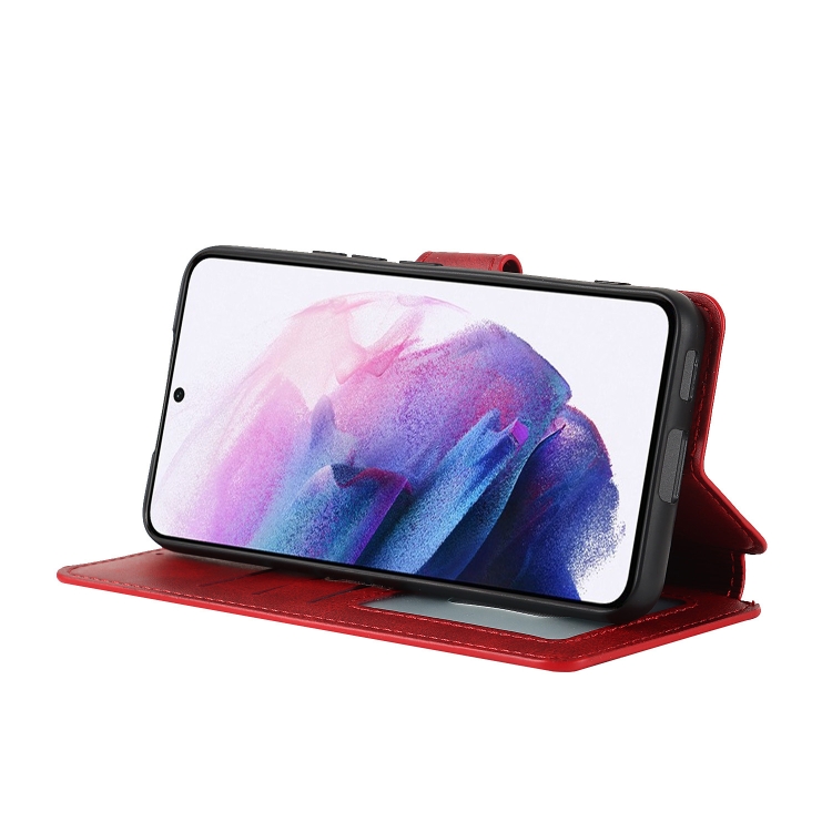 For Samsung Galaxy S22+ 5G Shockproof PU + TPU Leather Phone Case(Red) For Samsung Galaxy S22+ 5G Shockproof PU + TPU Leather Phone Case(Red)