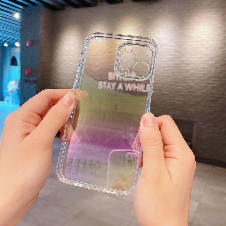For iPhone 11 Pro Max Color Plated Acrylic + TPU Phone Case (Gradient Rainbow) For iPhone 11 Pro Max Color Plated Acrylic + TPU Phone Case (Gradient Rainbow)