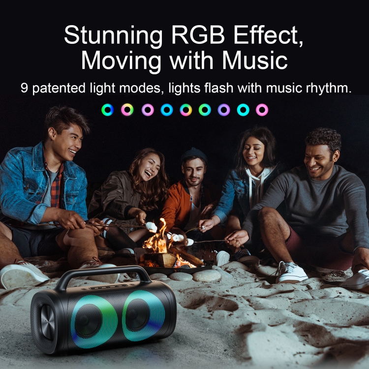 JOYROOM JR-MW02 40W Bluetooth Wireless Speaker with RGB Lights JOYROOM JR-MW02 40W Bluetooth Wireless Speaker with RGB Lights
