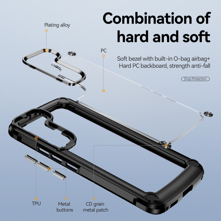 For Samsung Galaxy S22 5G TPU + PC Lens Protection Phone Case(Black) For Samsung Galaxy S22 5G TPU + PC Lens Protection Phone Case(Black)