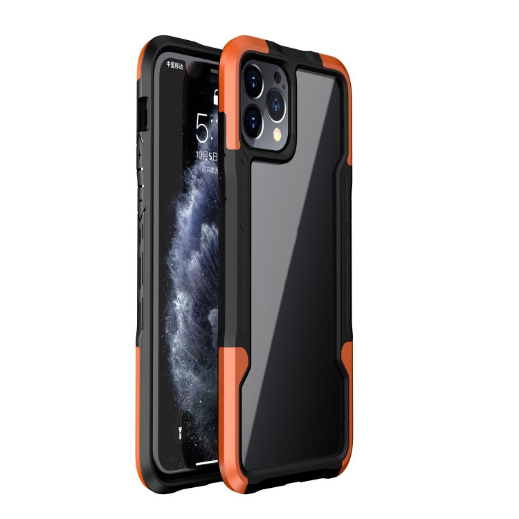 For iPhone 11 Pro Armor Acrylic 3 in 1 Phone Case (Orange) For iPhone 11 Pro Armor Acrylic 3 in 1 Phone Case (Orange)