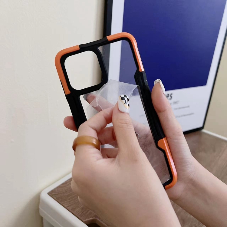 For iPhone 11 Pro Armor Acrylic 3 in 1 Phone Case (Orange) For iPhone 11 Pro Armor Acrylic 3 in 1 Phone Case (Orange)