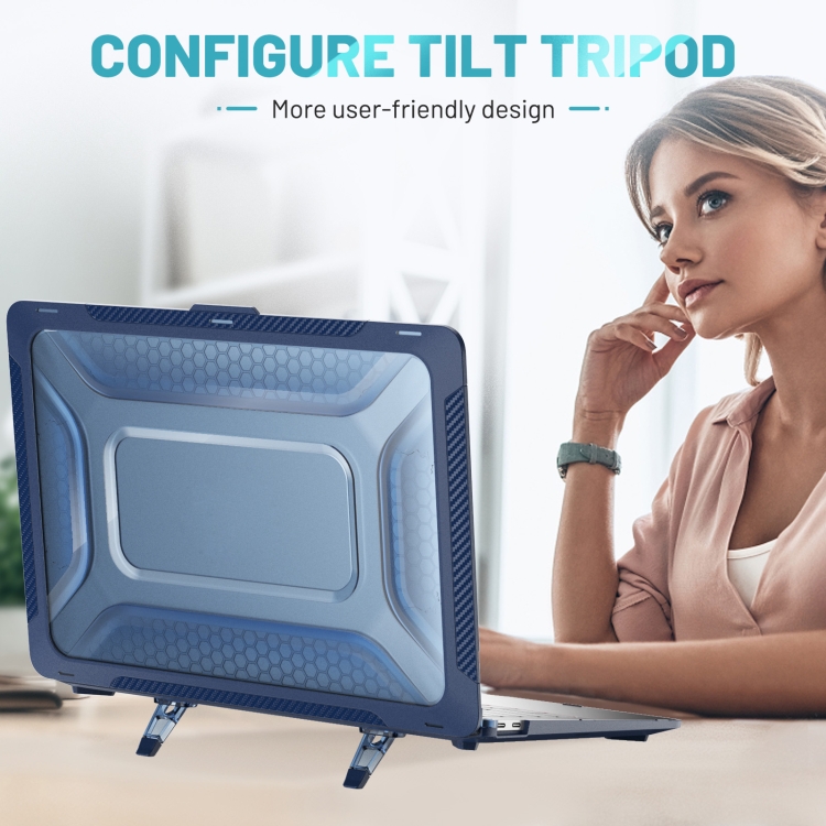 TPU + PC Laptop Protective Case For MacBook Air 13.3 inch 2020 / 2018(Sapphire Blue) TPU + PC Laptop Protective Case For MacBook Air 13.3 inch 2020 / 2018(Sapphire Blue)