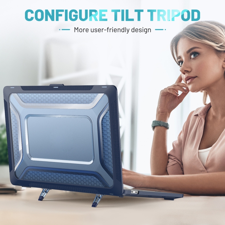 TPU + PC Laptop Protective Case For MacBook Pro 16 inch 2141(Sapphire Blue) TPU + PC Laptop Protective Case For MacBook Pro 16 inch 2141(Sapphire Blue)