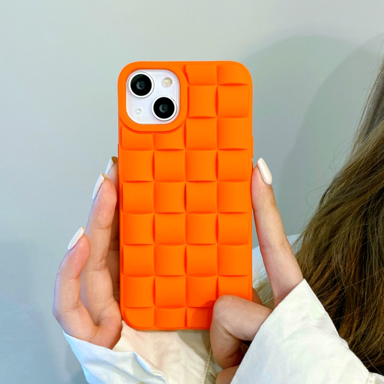 For iPhone 11 Pro Max Weave Texture TPU Phone Case (Orange) For iPhone 11 Pro Max Weave Texture TPU Phone Case (Orange)