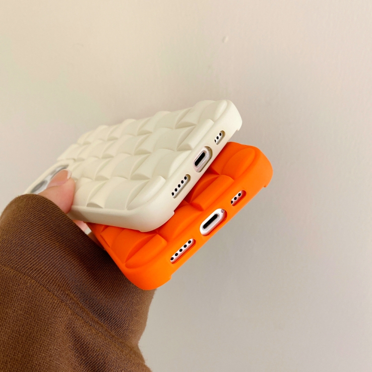 For iPhone 11 Pro Max Weave Texture TPU Phone Case (Orange) For iPhone 11 Pro Max Weave Texture TPU Phone Case (Orange)