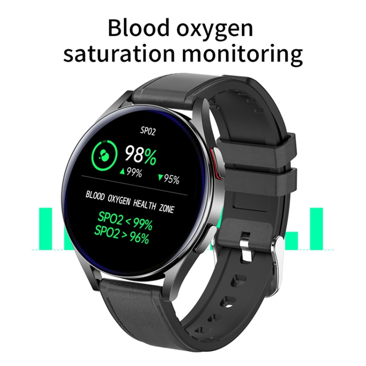 North Edge N34S 1.32 pulgadas Pantalla Smart Watch Support Monitoreo de salud / Asistente de voz (negro) - 3