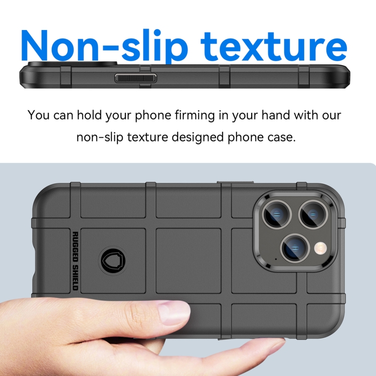 For iPhone 14 Rugged Shield Full Coverage Shockproof TPU Case (Black) For iPhone 14 Rugged Shield Full Coverage Shockproof TPU Case (Black)