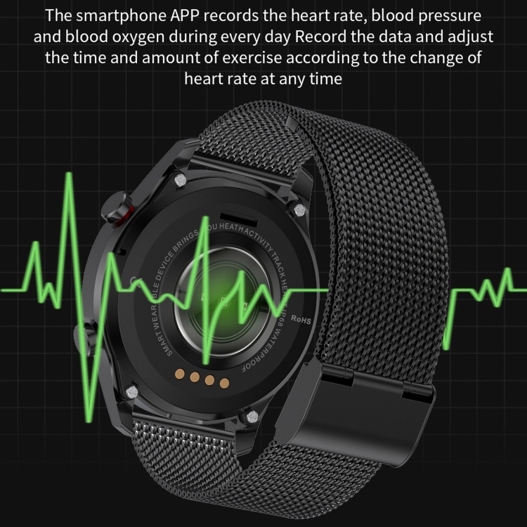 SK7PLUS 1.28 pulgadas Strap de cuero de pantalla IPS Smart Watch, admite Bluetooth Call/Sleep Monitoring (marrón) - B3
