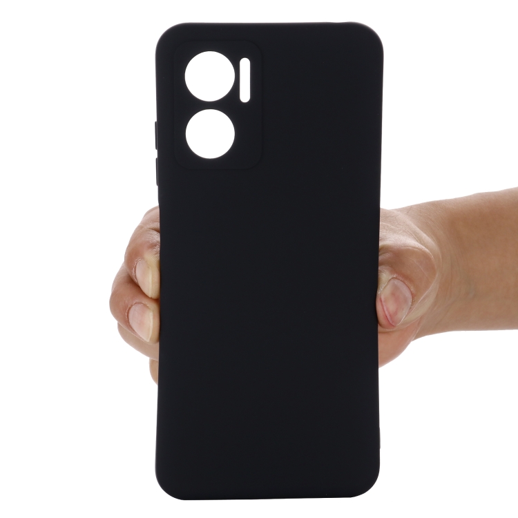 Compre Estuche Telefónico Para Xiaomi Redmi Note 12 4g, Cubierta a Prueba  de Gota de Revestimiento Suave de Silicona Líquida Con Correa - Negro en  China
