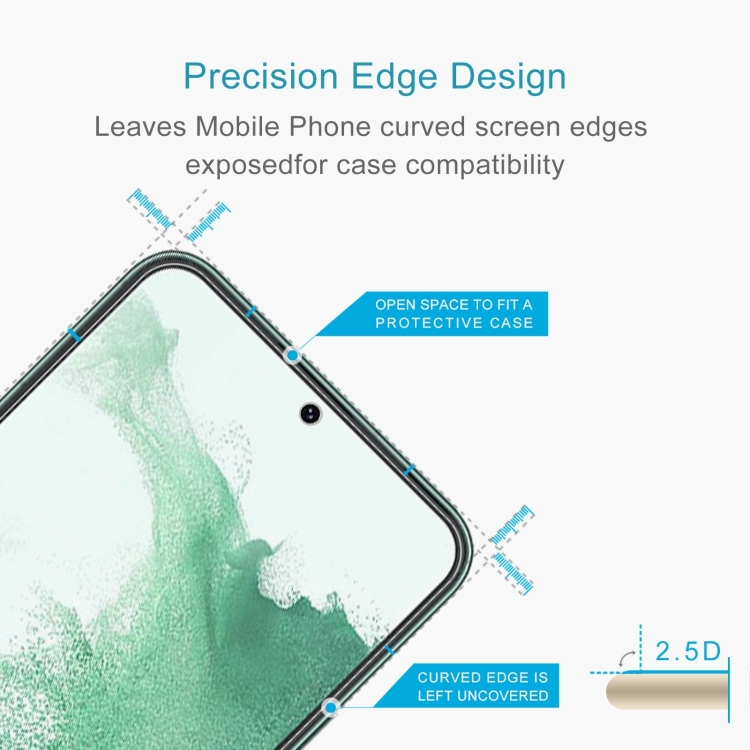 For Samsung Galaxy S22+ 5G 0.18mm 9H 2.5D Tempered Glass Fingerprint Unlock Film For Samsung Galaxy S22+ 5G 0.18mm 9H 2.5D Tempered Glass Fingerprint Unlock Film