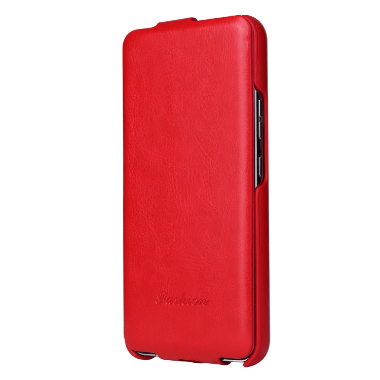 For Samsung Galaxy S22 5G Fierre Shann 64 Texture Vertical Flip PU Leather Phone Case(Red) For Samsung Galaxy S22 5G Fierre Shann 64 Texture Vertical Flip PU Leather Phone Case(Red)