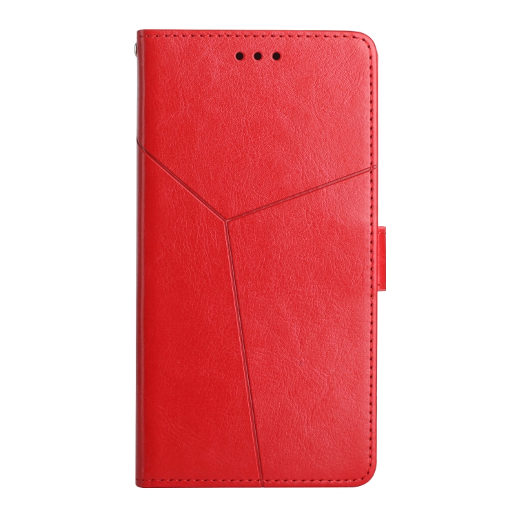 For iPhone 14 Y Stitching Horizontal Flip Leather Phone Case (Red) For iPhone 14 Y Stitching Horizontal Flip Leather Phone Case (Red)