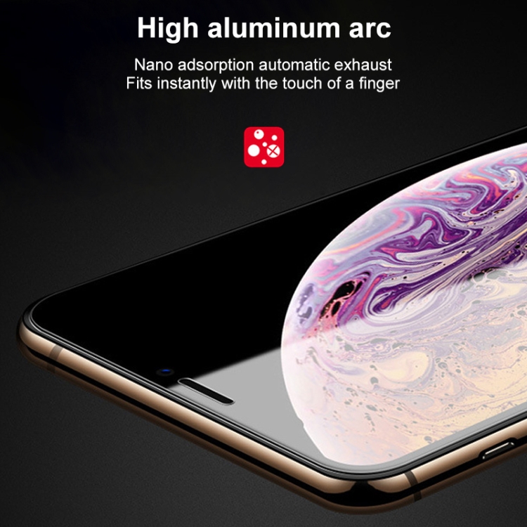 Para iPhone SE 2022/2020 Película de vidrio templado de aluminio alto con  borde de arco