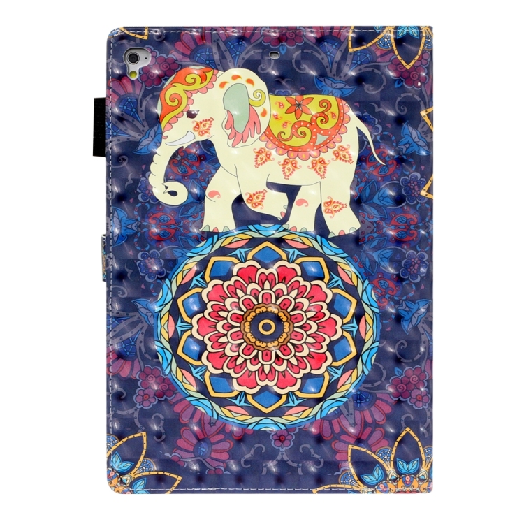For iPad 10.2 2021 A2602 3D Embossing Pattern Leather Tablet Case(Elephant) For iPad 10.2 2021 A2602 3D Embossing Pattern Leather Tablet Case(Elephant)