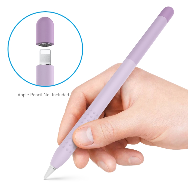 Dux Ducis Gradiente de silicona Silus estilus de protección para Apple Pencil 1st Gen (púrpura) - 1
