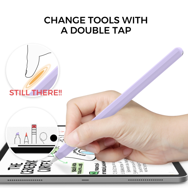 DUX DUCIS Stoyobe Ultra-thin Silicone Protective Case for Apple Pencil Pro / 2(Purple) DUX DUCIS Stoyobe Ultra-thin Silicone Protective Case for Apple Pencil Pro / 2(Purple)