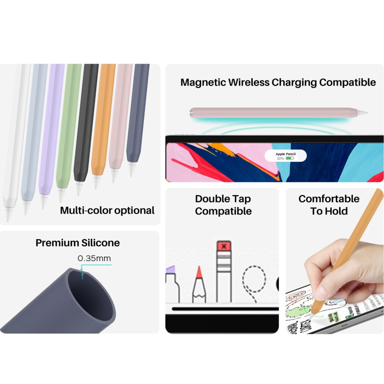 DUX DUCIS Stoyobe Ultra-thin Silicone Protective Case for Apple Pencil Pro / 2(Purple) DUX DUCIS Stoyobe Ultra-thin Silicone Protective Case for Apple Pencil Pro / 2(Purple)