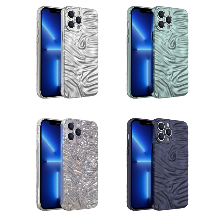 For iPhone 13 Pro Max Wave Electroplating TPU Phone Case (Glossy Silver) For iPhone 13 Pro Max Wave Electroplating TPU Phone Case (Glossy Silver)
