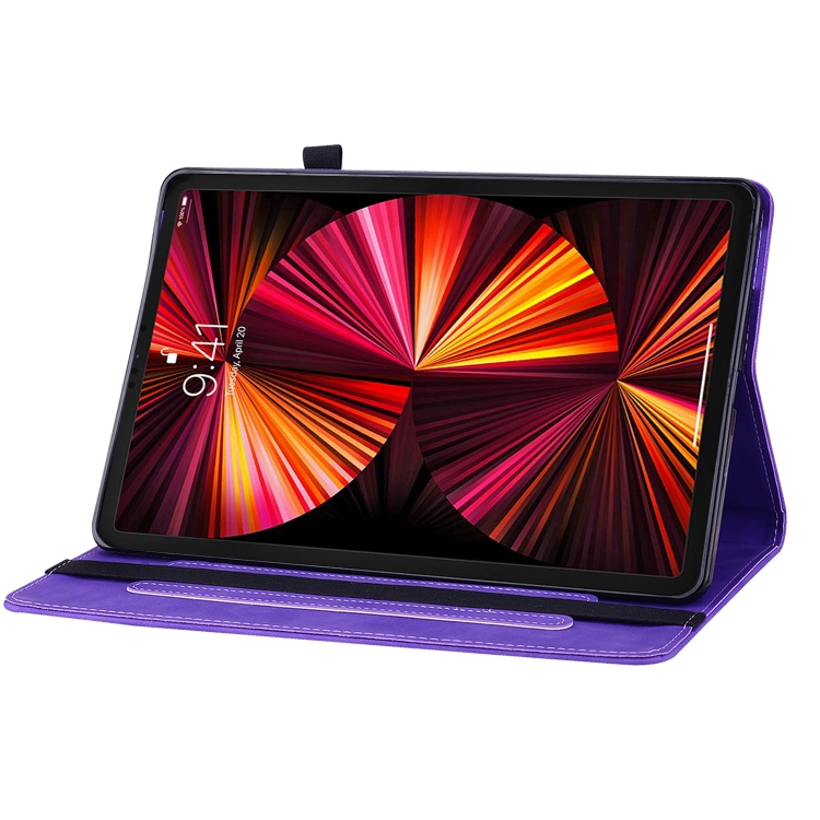 For iPad Pro 12.9 2022 / 2021 / 2020 Skin Feel Solid Color Zipper Smart Leather Tablet Case(Purple) For iPad Pro 12.9 2022 / 2021 / 2020 Skin Feel Solid Color Zipper Smart Leather Tablet Case(Purple)