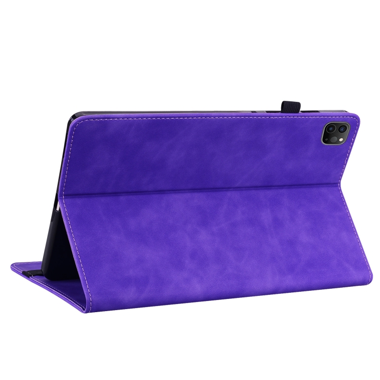For iPad Pro 12.9 2022 / 2021 / 2020 Skin Feel Solid Color Zipper Smart Leather Tablet Case(Purple) For iPad Pro 12.9 2022 / 2021 / 2020 Skin Feel Solid Color Zipper Smart Leather Tablet Case(Purple)