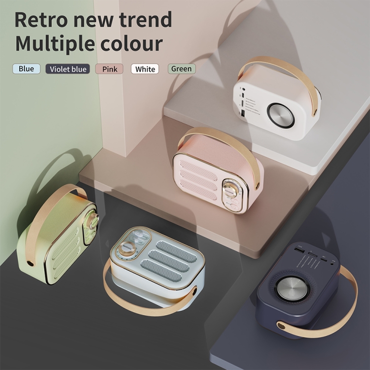 DW13 Portable HIFI Mini Retro Wireless Bluetooth Speaker(White) DW13 Portable HIFI Mini Retro Wireless Bluetooth Speaker(White)